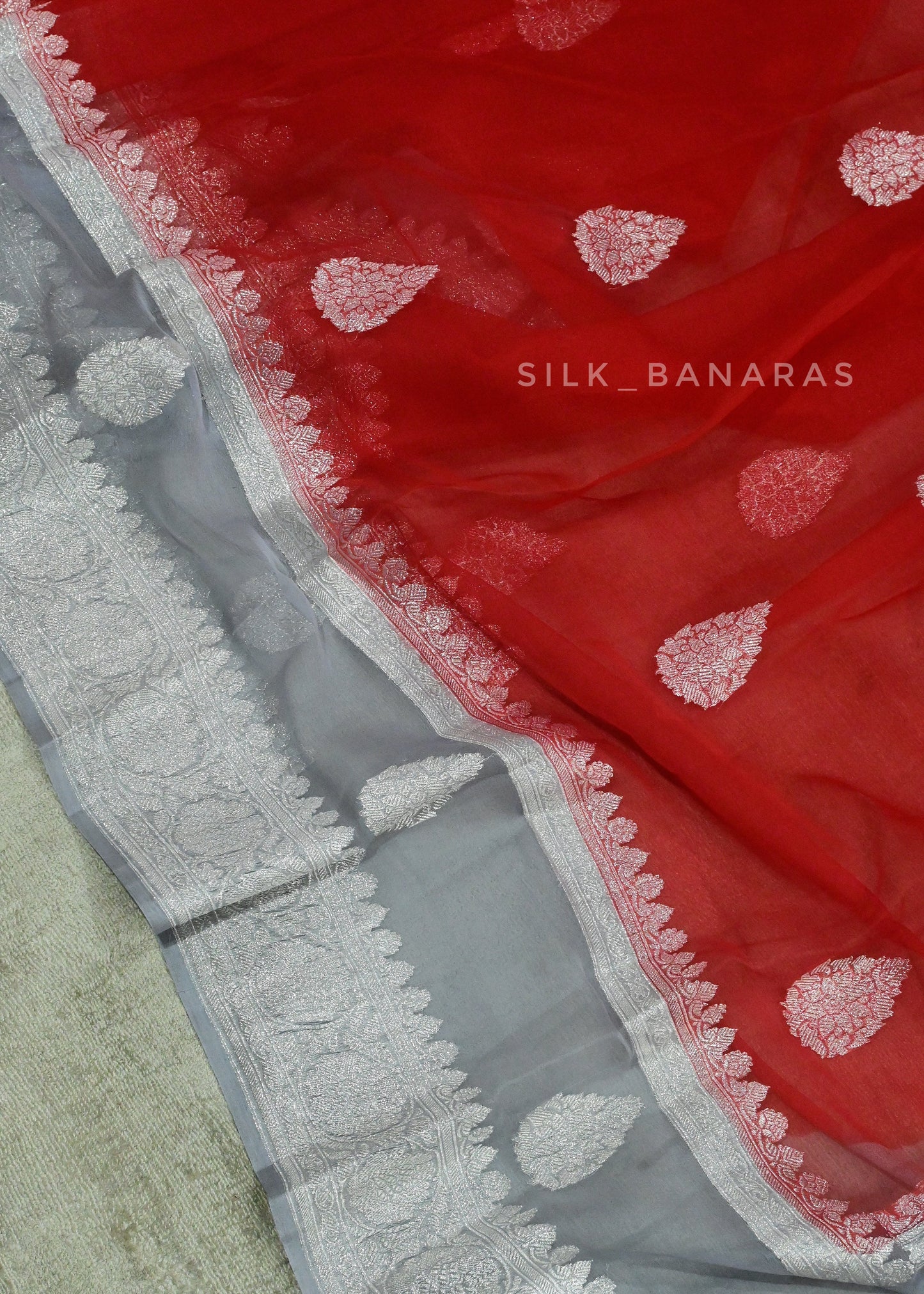 Dual Border Georgette Saree