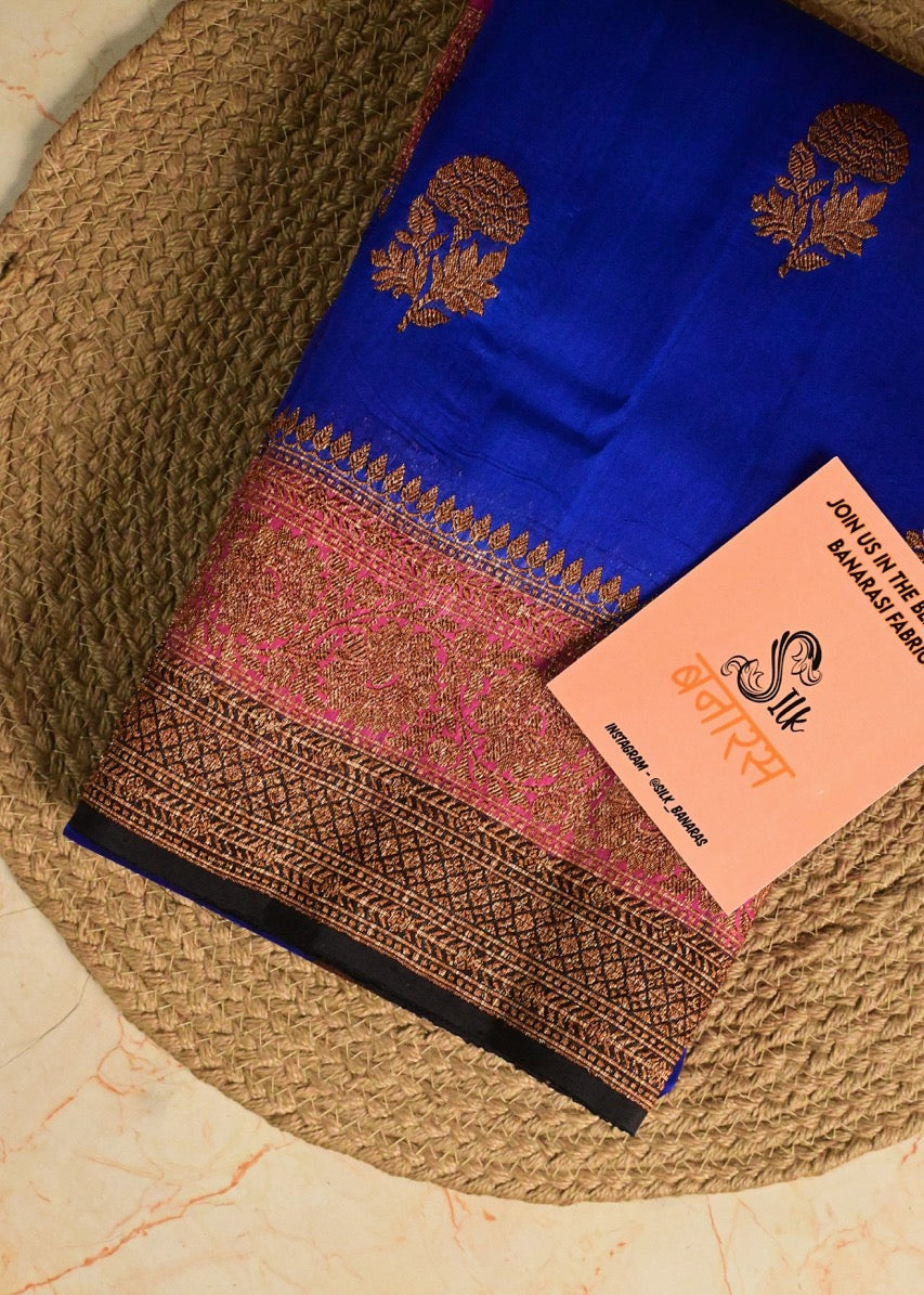 Kora Silk Antique Zari Triple Shade Saree