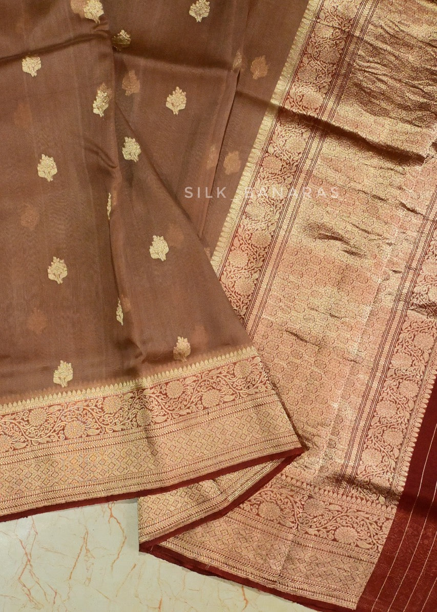 Handloom Pure Organza Silk Saree