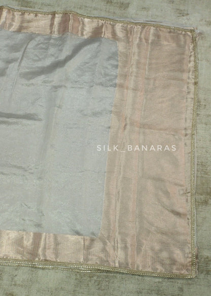 Silver Tissue Saree