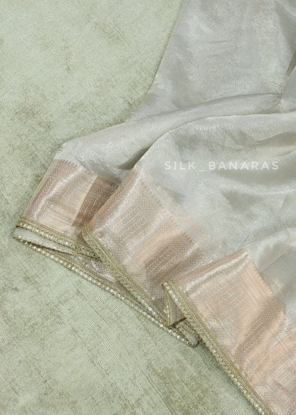 Silver Tissue Saree