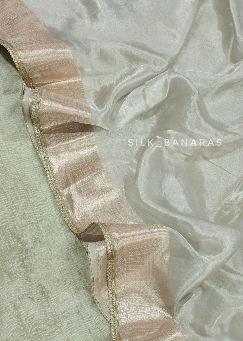 Silver Tissue Saree