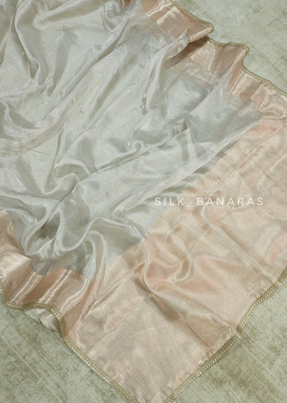 Silver Tissue Saree