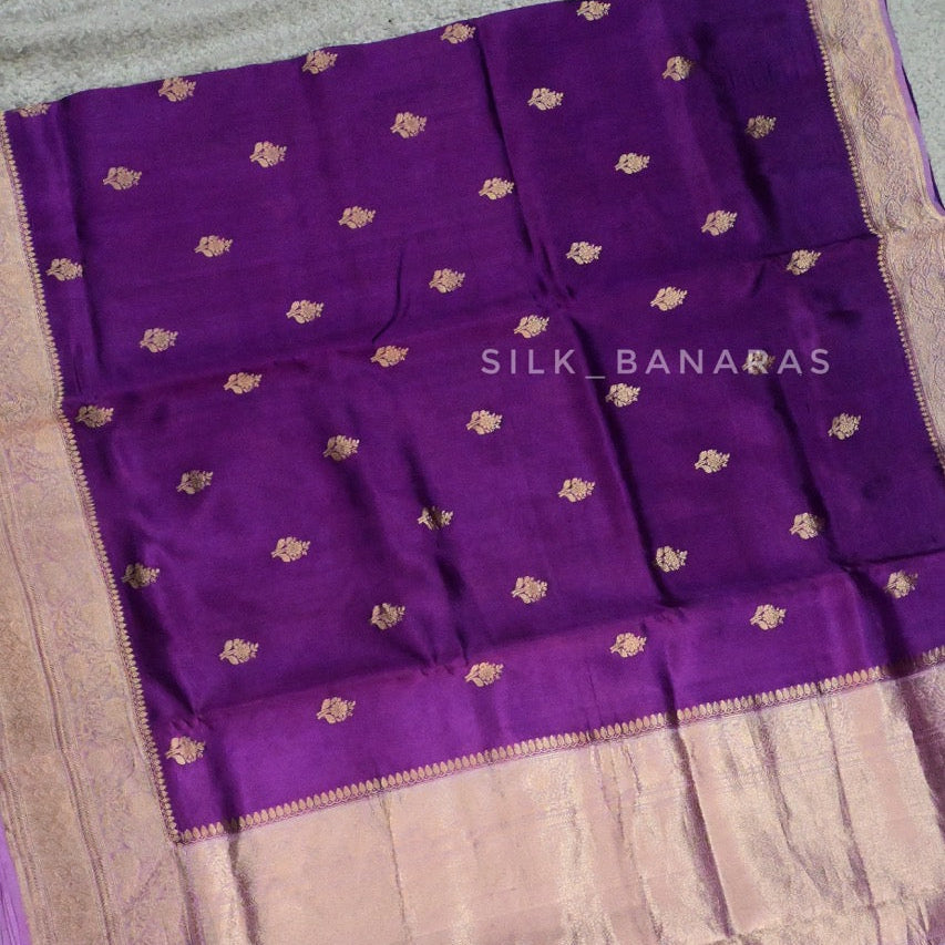 Purple Lightweight Silk Saree