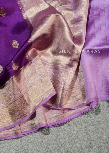 Purple Lightweight Silk Saree