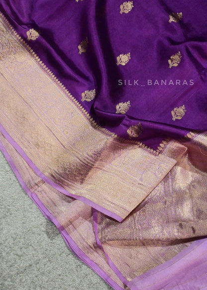 Purple Lightweight Silk Saree