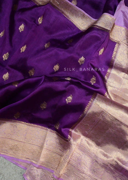 Purple Lightweight Silk Saree
