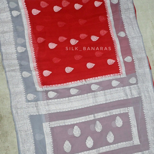 Dual Border Georgette Saree