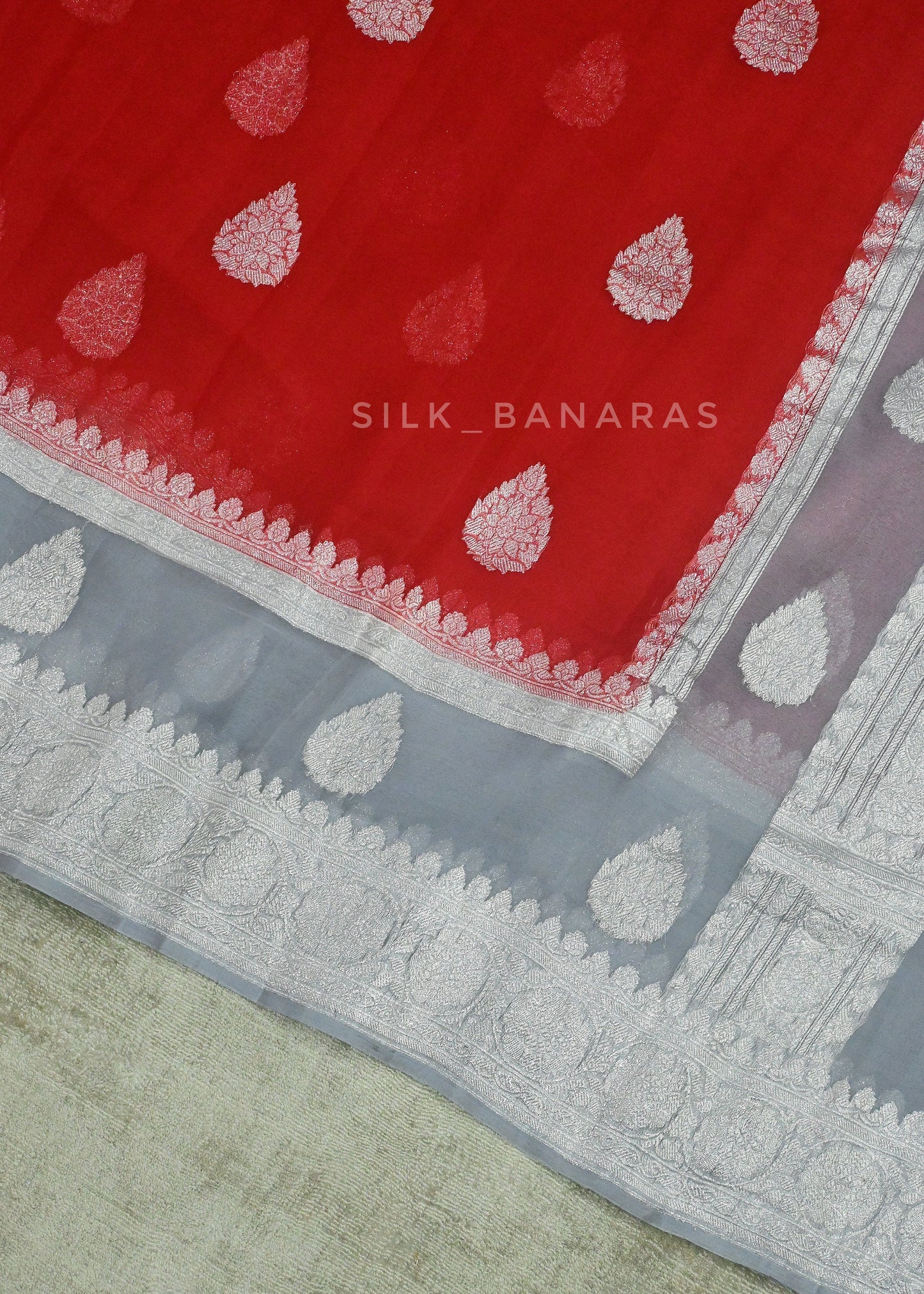 Dual Border Georgette Saree