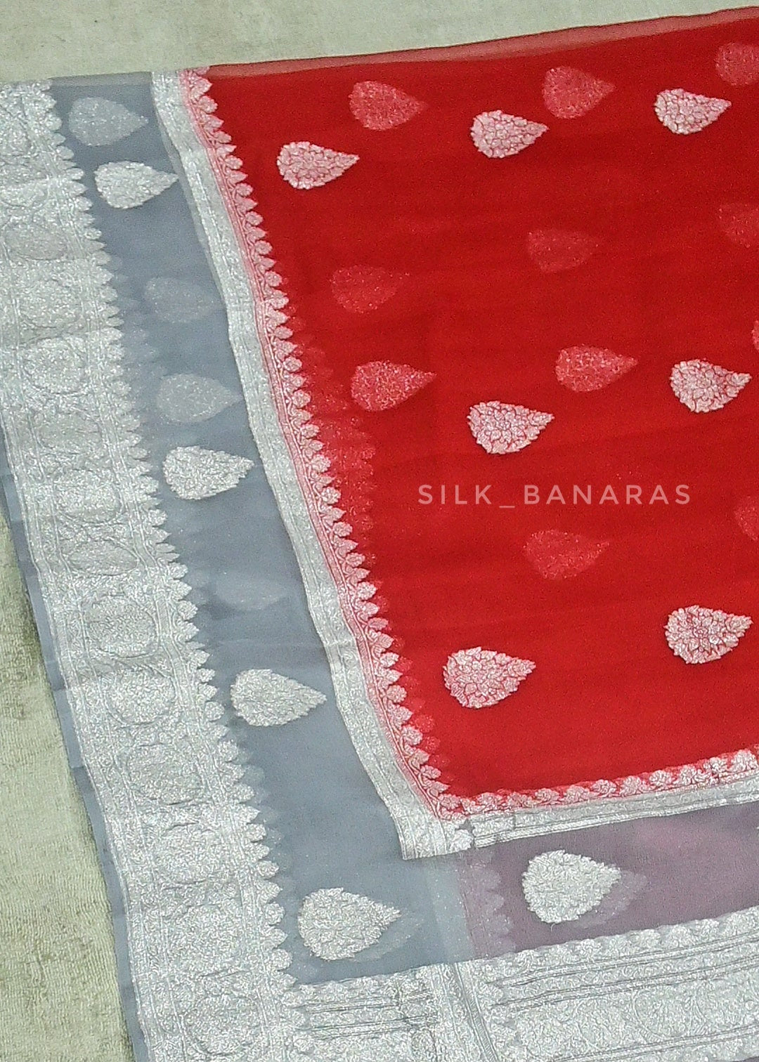 Dual Border Georgette Saree