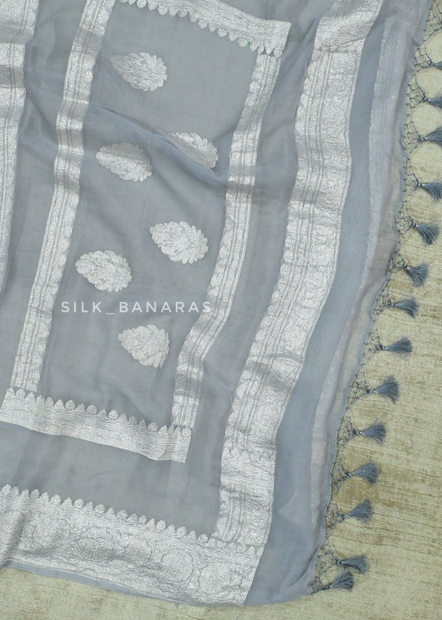 Dual Border Georgette Saree