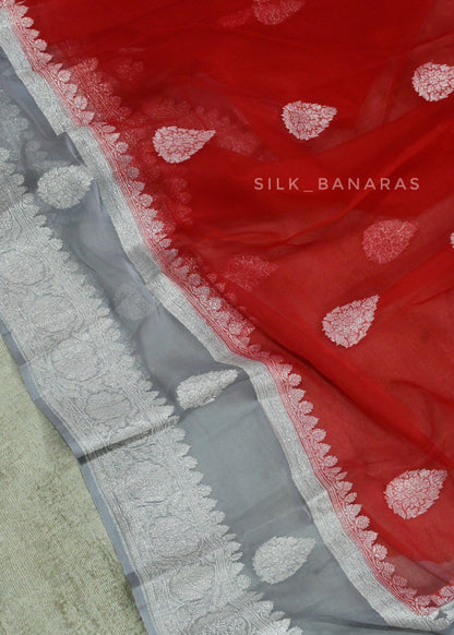 Dual Border Georgette Saree