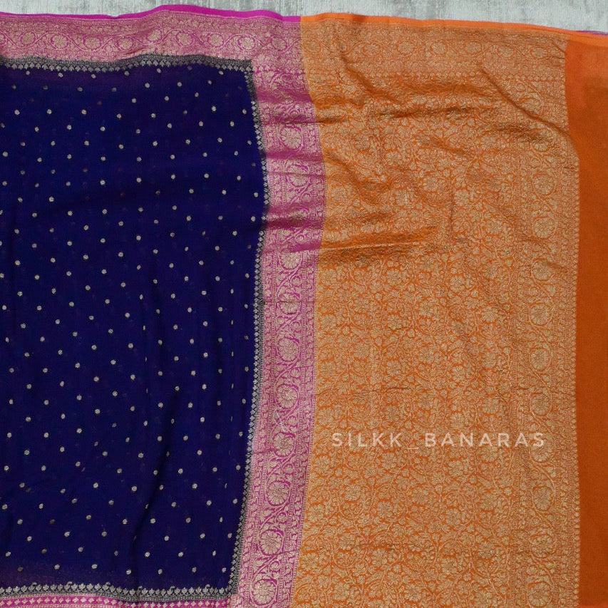 Georgette Skirt 3D Saree