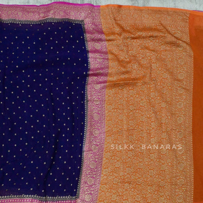 Georgette Skirt 3D Saree