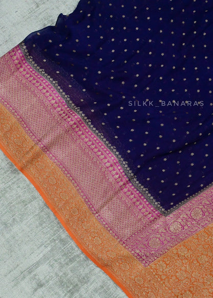 Georgette Skirt 3D Saree