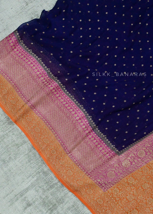 Georgette Skirt 3D Saree
