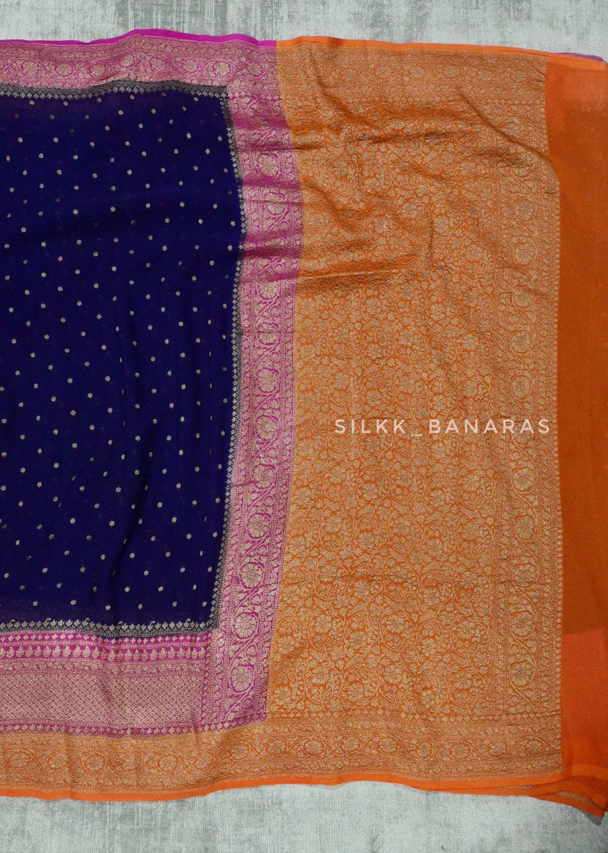 Georgette Skirt 3D Saree