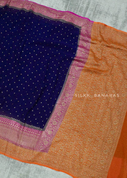 Georgette Skirt 3D Saree