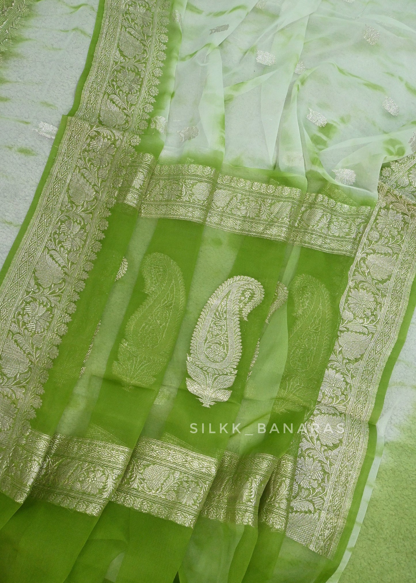 Chiffon Silk Saree in Shibori Dye