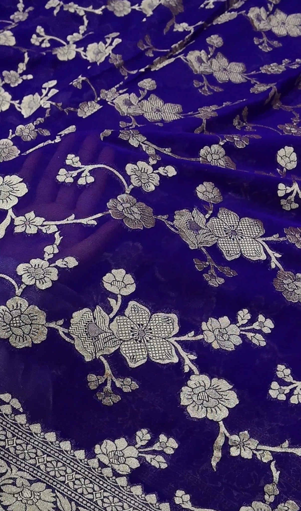 Beautiful Banarasi pure Khaddi Georgette saree