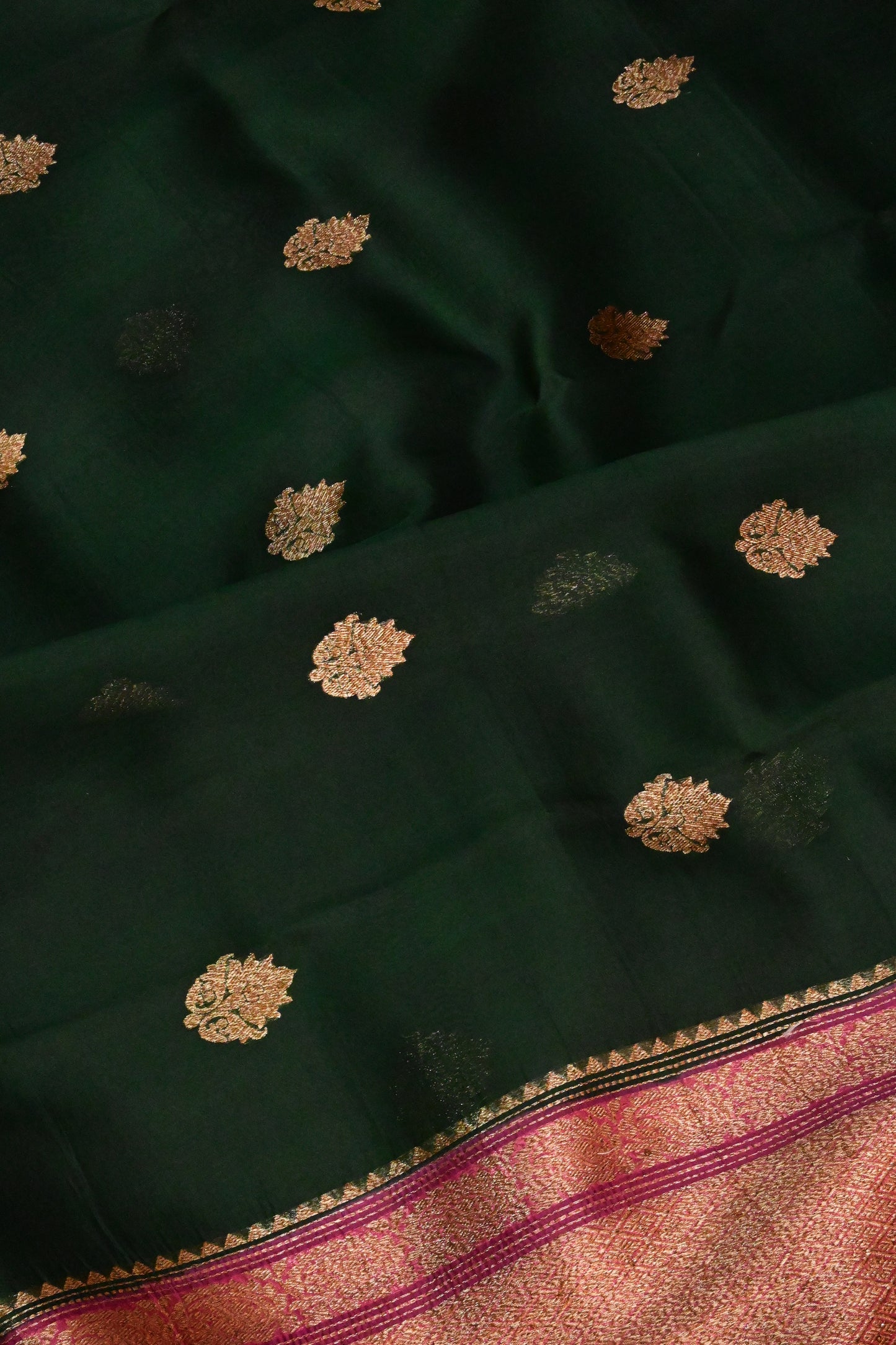 Handwoven pure Kora Organza silk saree