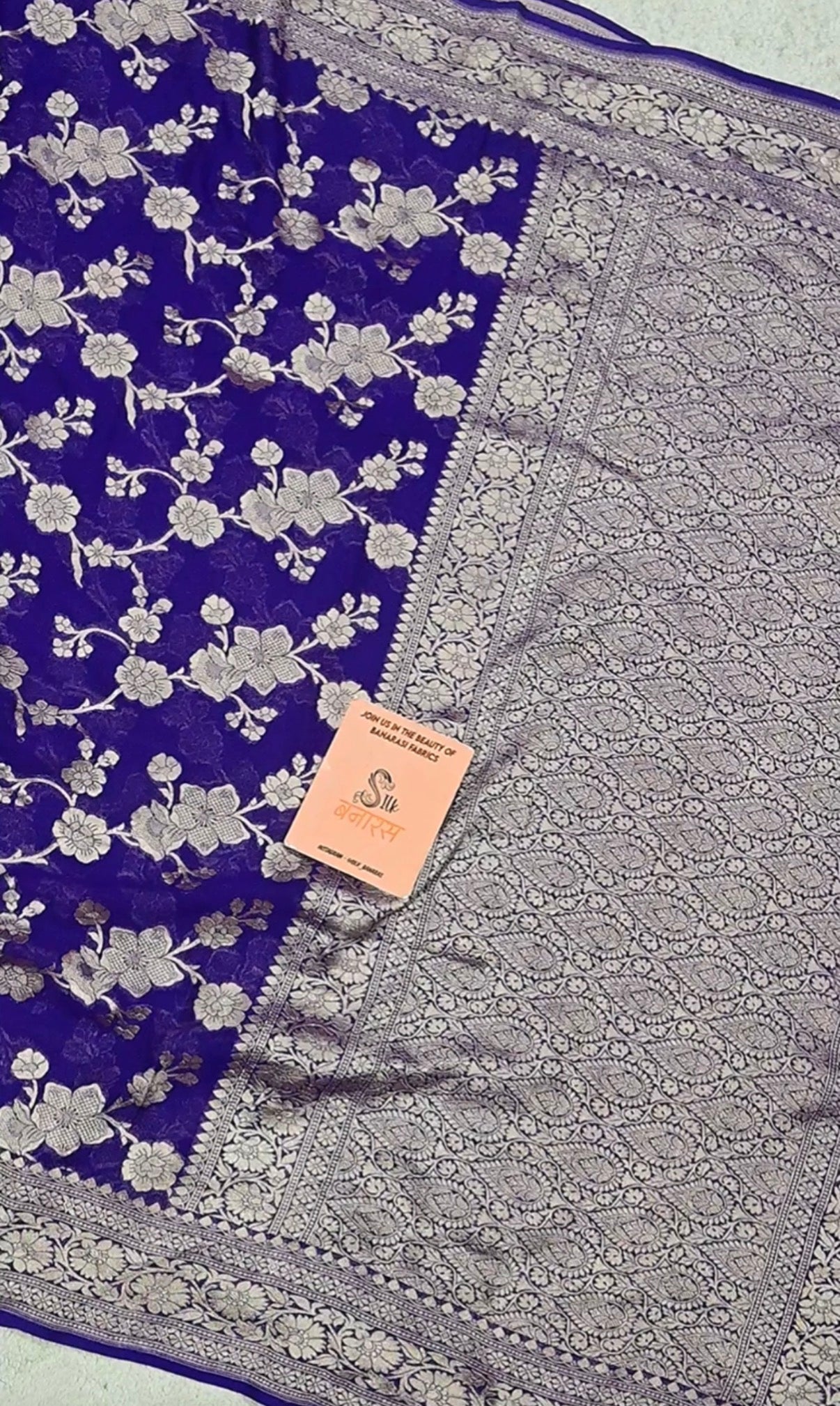 Beautiful Banarasi pure Khaddi Georgette saree