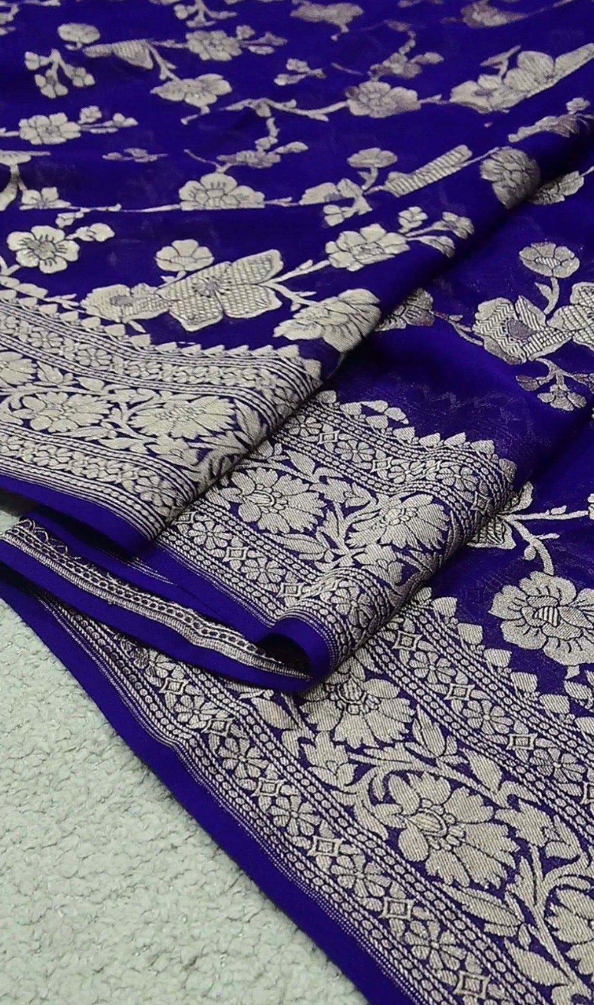 Beautiful Banarasi pure Khaddi Georgette saree