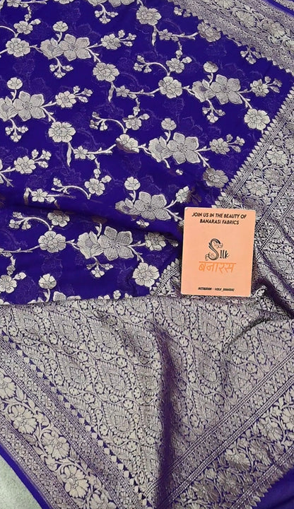 Beautiful Banarasi pure Khaddi Georgette saree