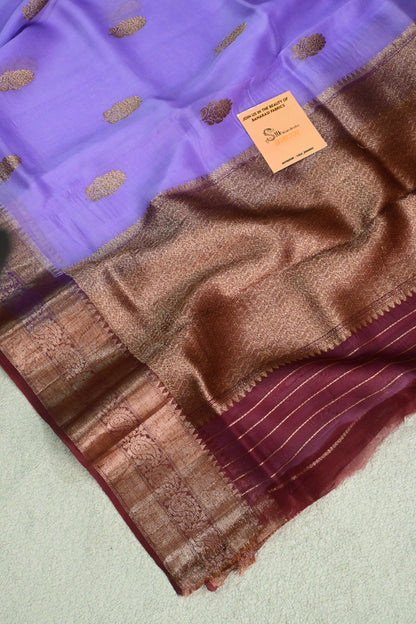 Pure Kora Silk Saree with Antique Zari Work