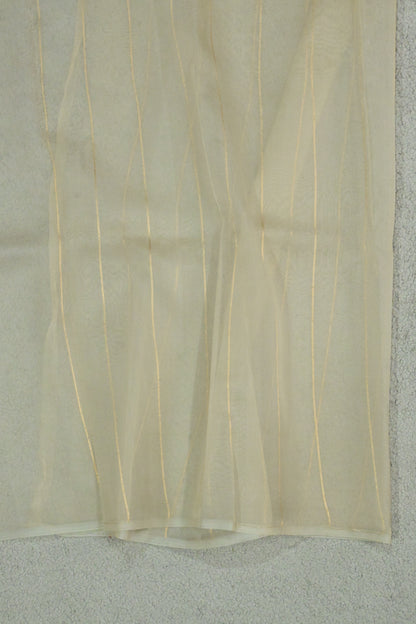 Pure Kora Silk Saree featuring Gold Zari & Minakari Jaal Pallu